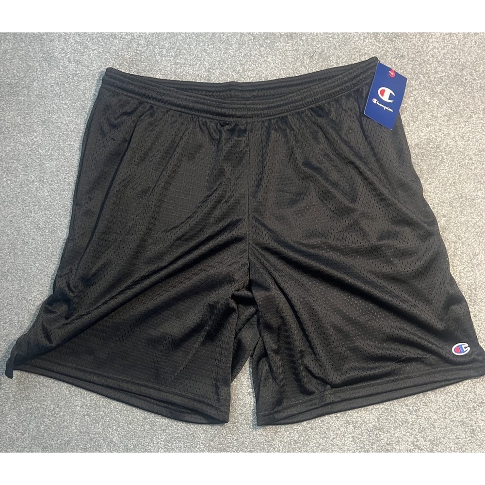 Men's‎ Black Champion Mesh Shorts Size XL -New With Tags